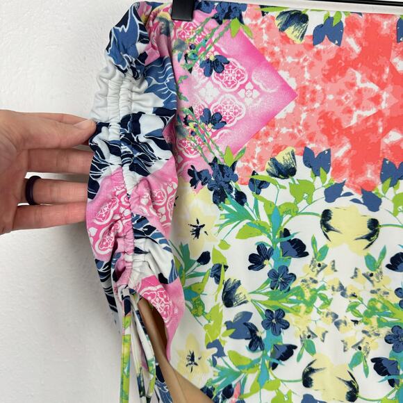 Cacique | Floral Ultra High Waist Full Coverage Brief Swim Bikini Bottoms - Picture 3 of 8